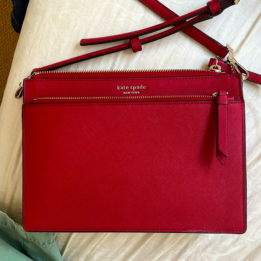 Cranberry Kate Spade crossbody bag